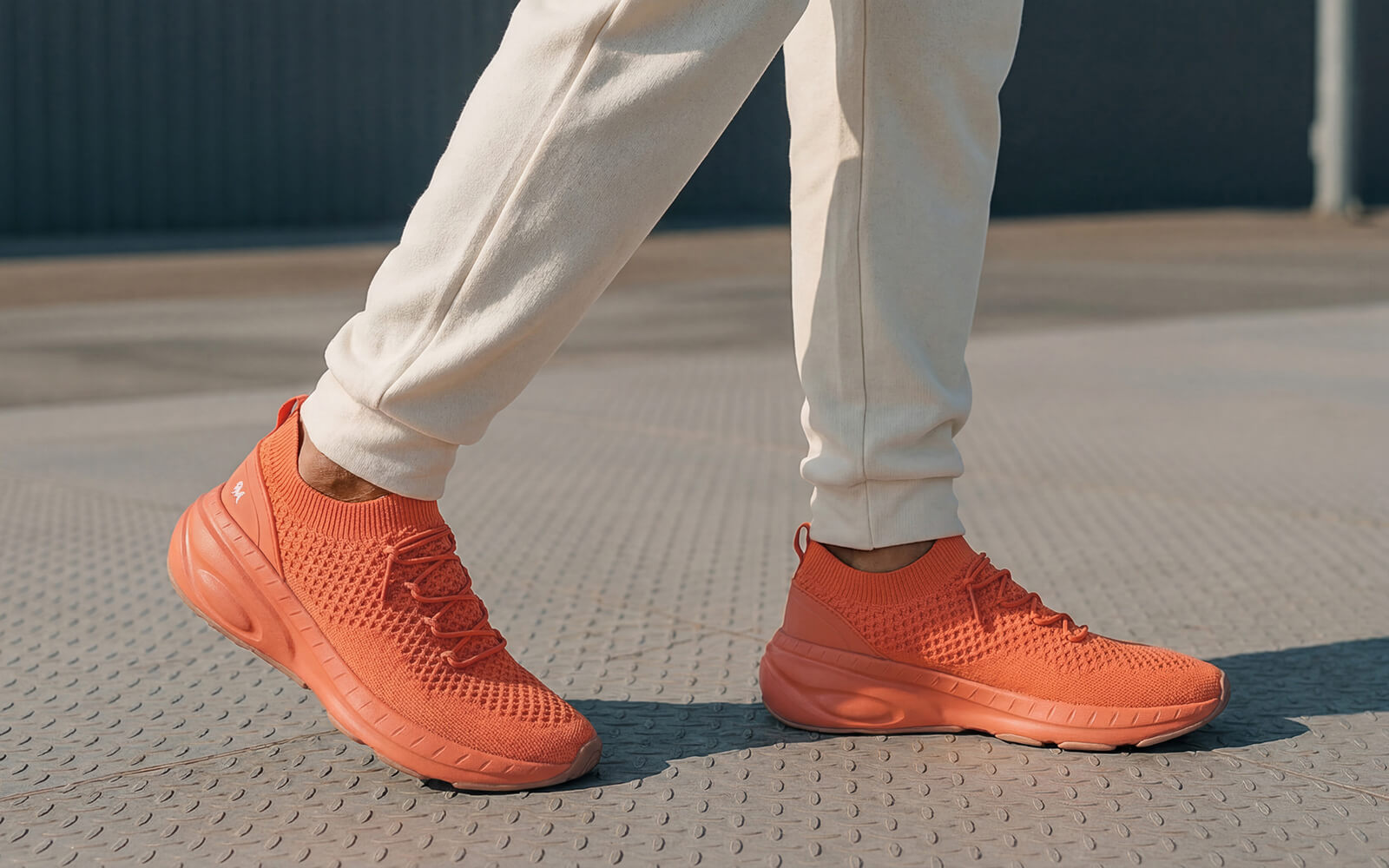 Begin Walk Soothe Lace Ups for Men : Orange