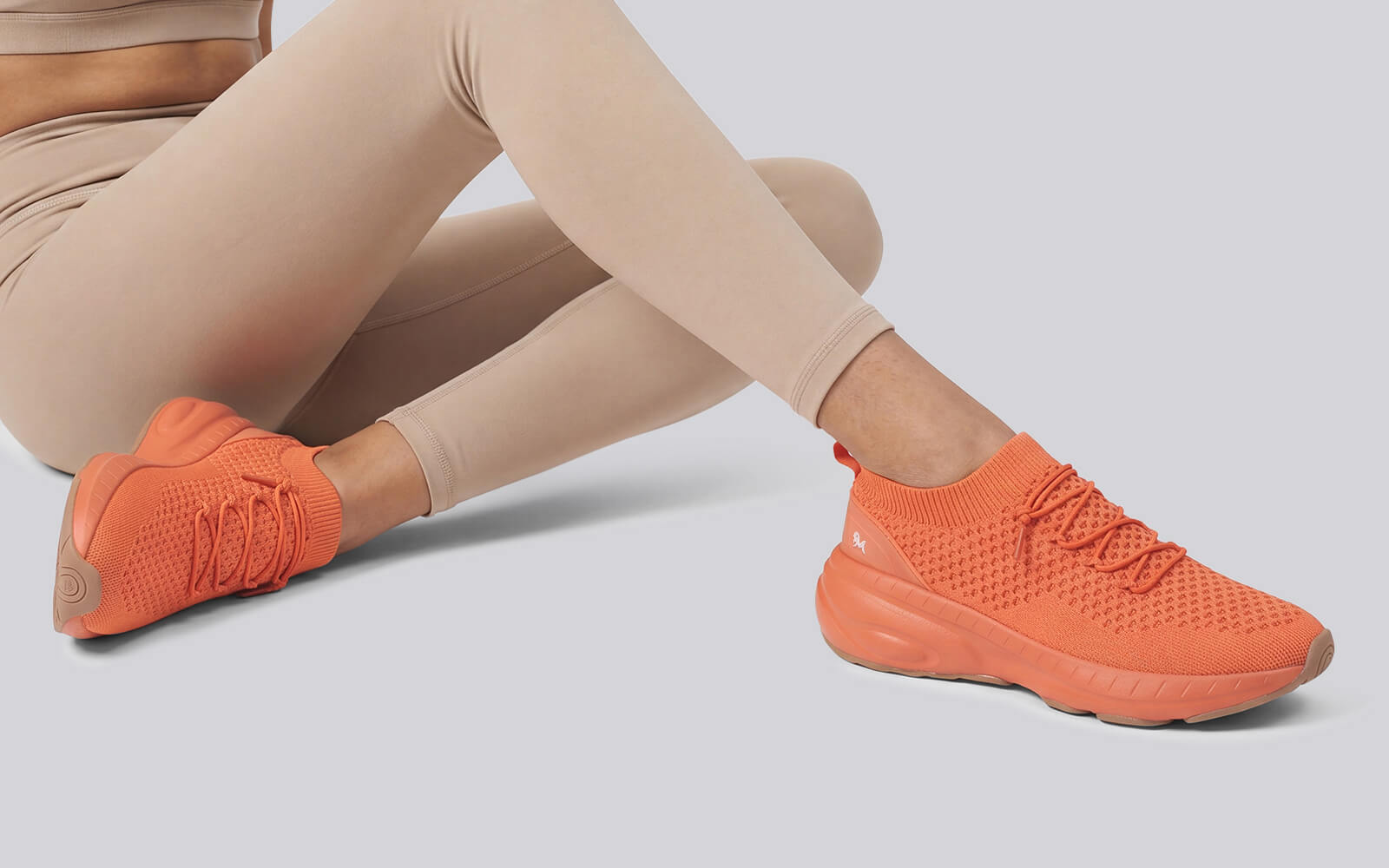 Begin Walk Soothe Lace Ups for Women : Orange