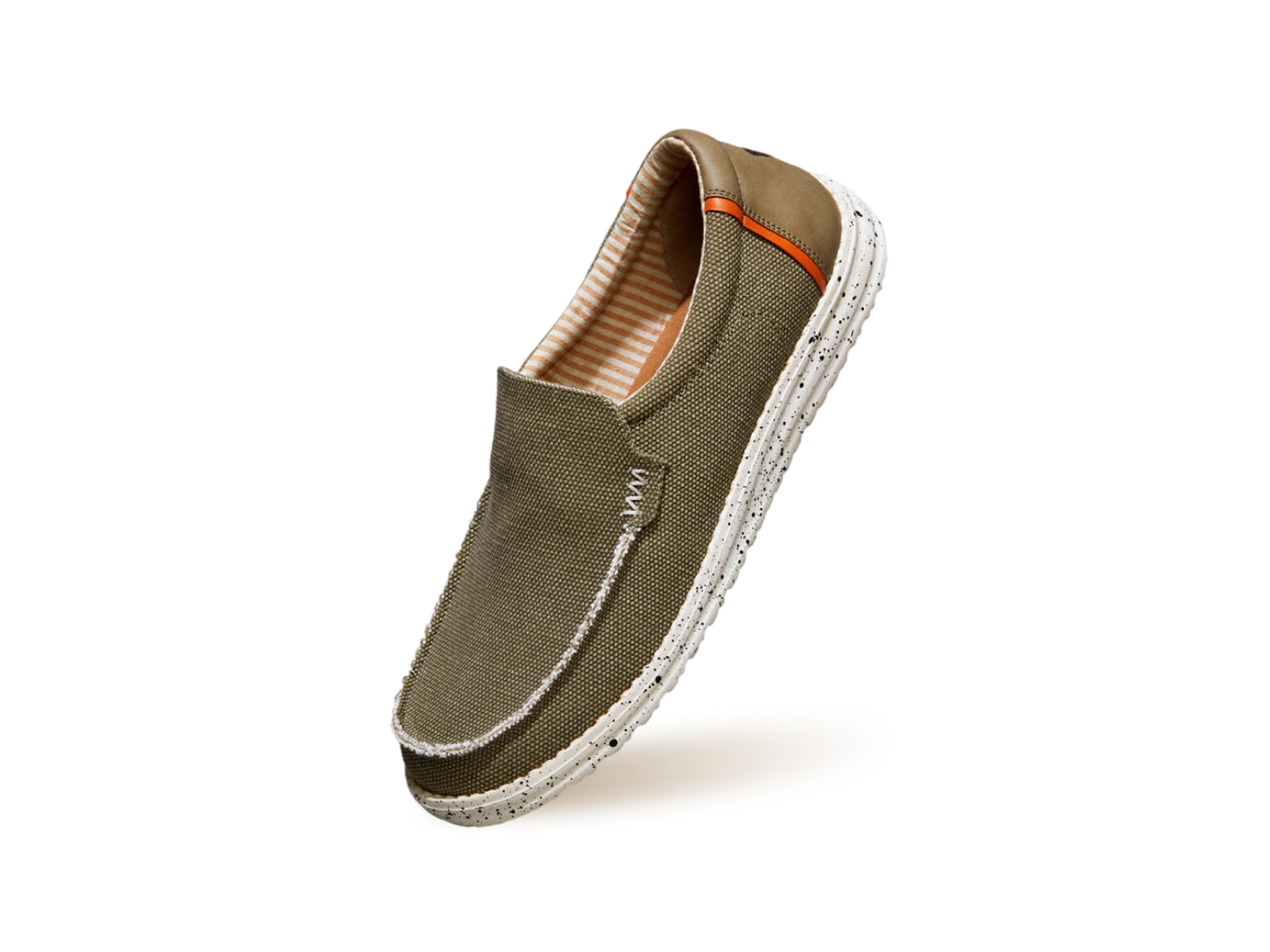 The Wanderers Slip Ons : Olive