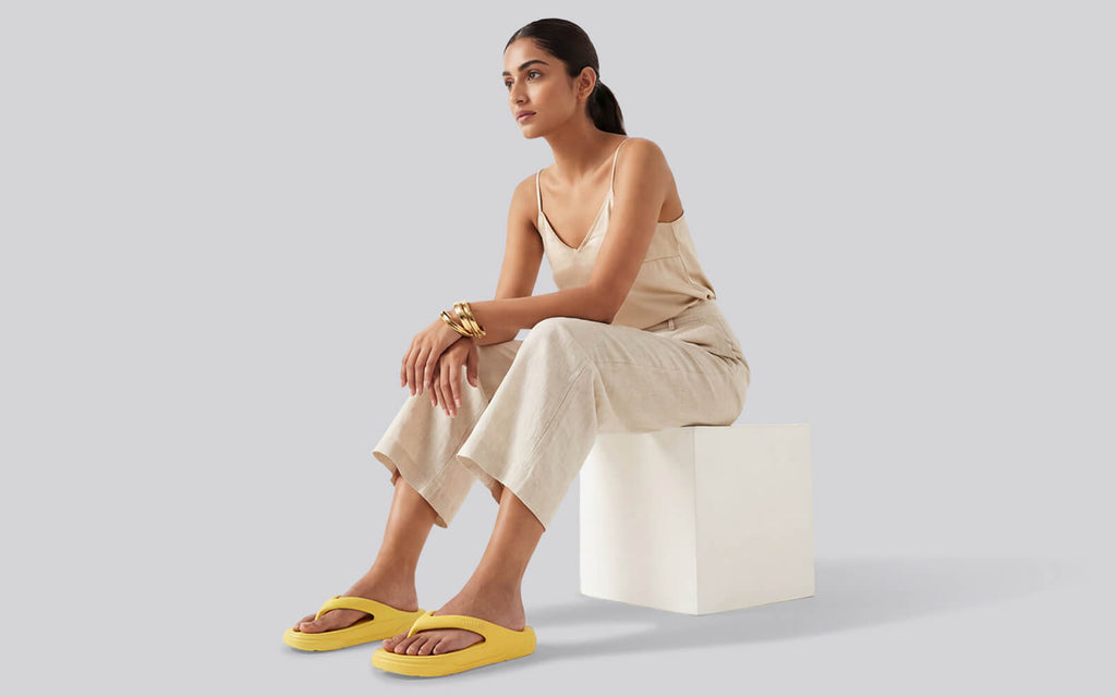 Cushers Flips For Women : Yellow