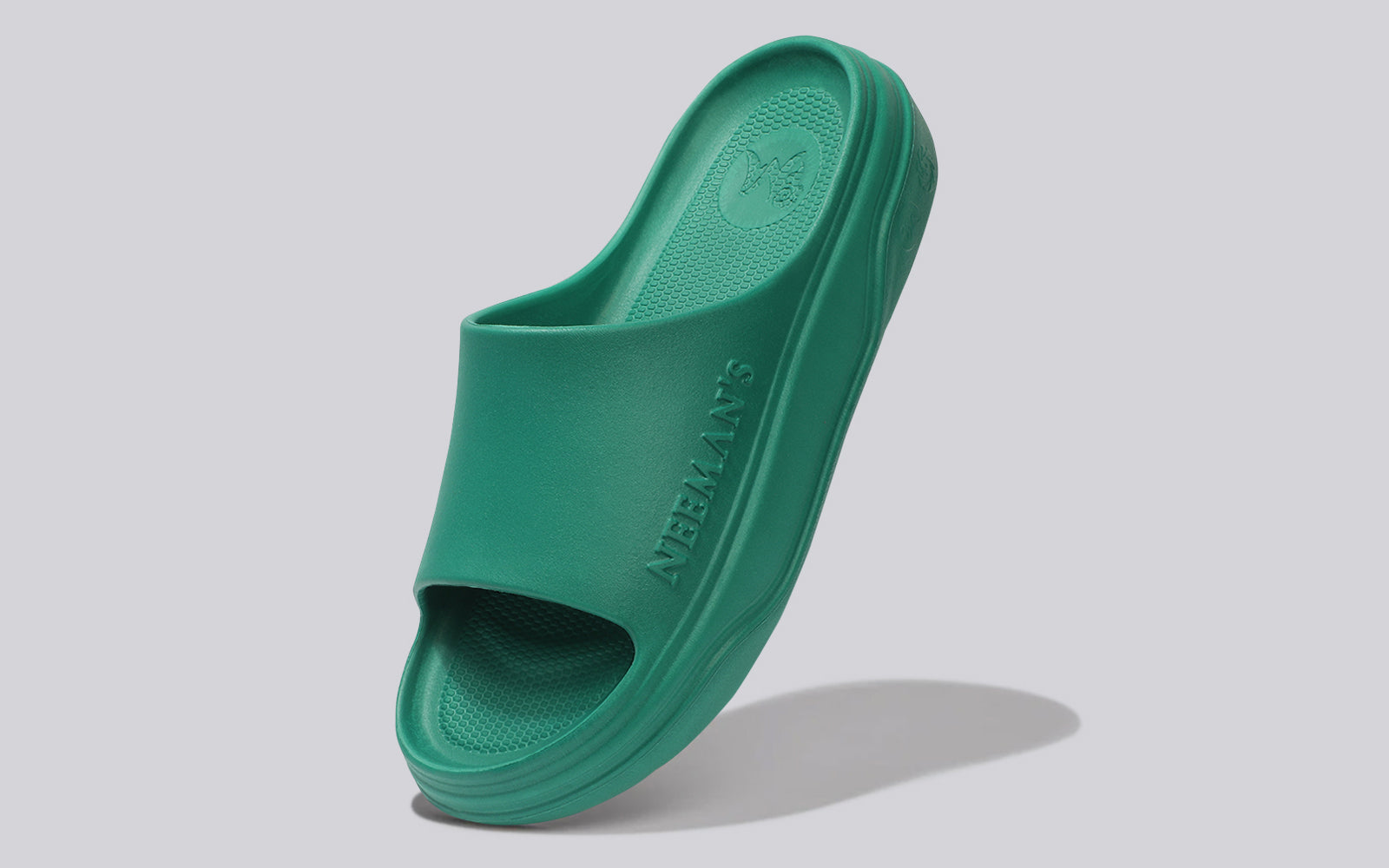 Cushers Slides For Men : Pepper Green