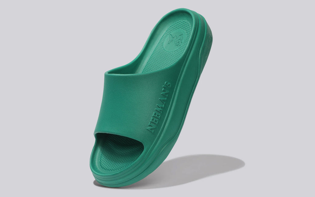 Cushers Slides For Women : Pepper Green