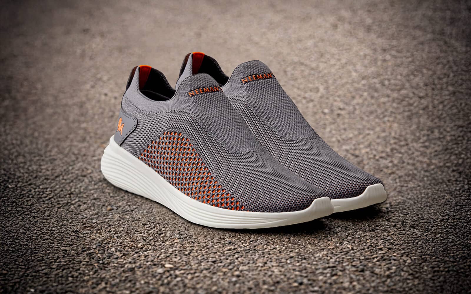 Everyday Basic Slip Ons : Neon Grey