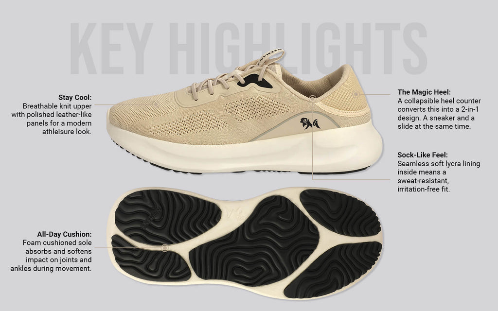 DuoForm Sneakers for Men : Ivory