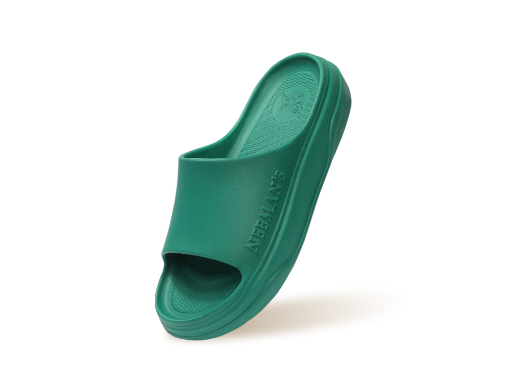 Cushers Slides For Women : Pepper Green