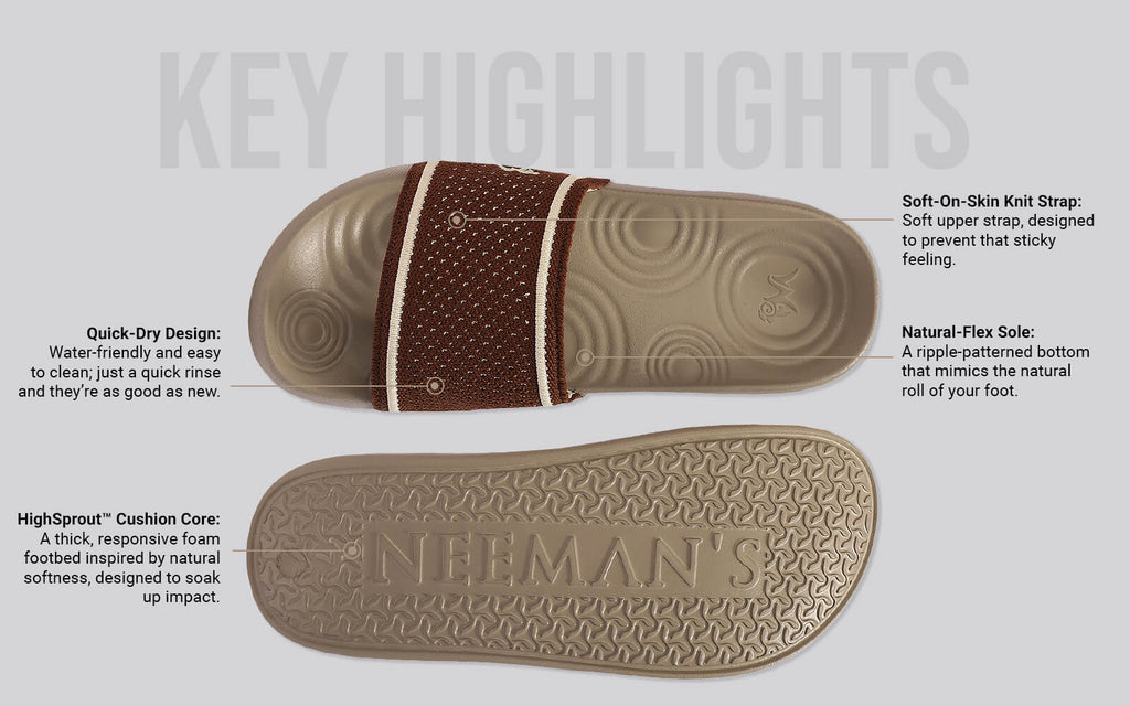 High Sprout Knitro Slides For Women : Goat