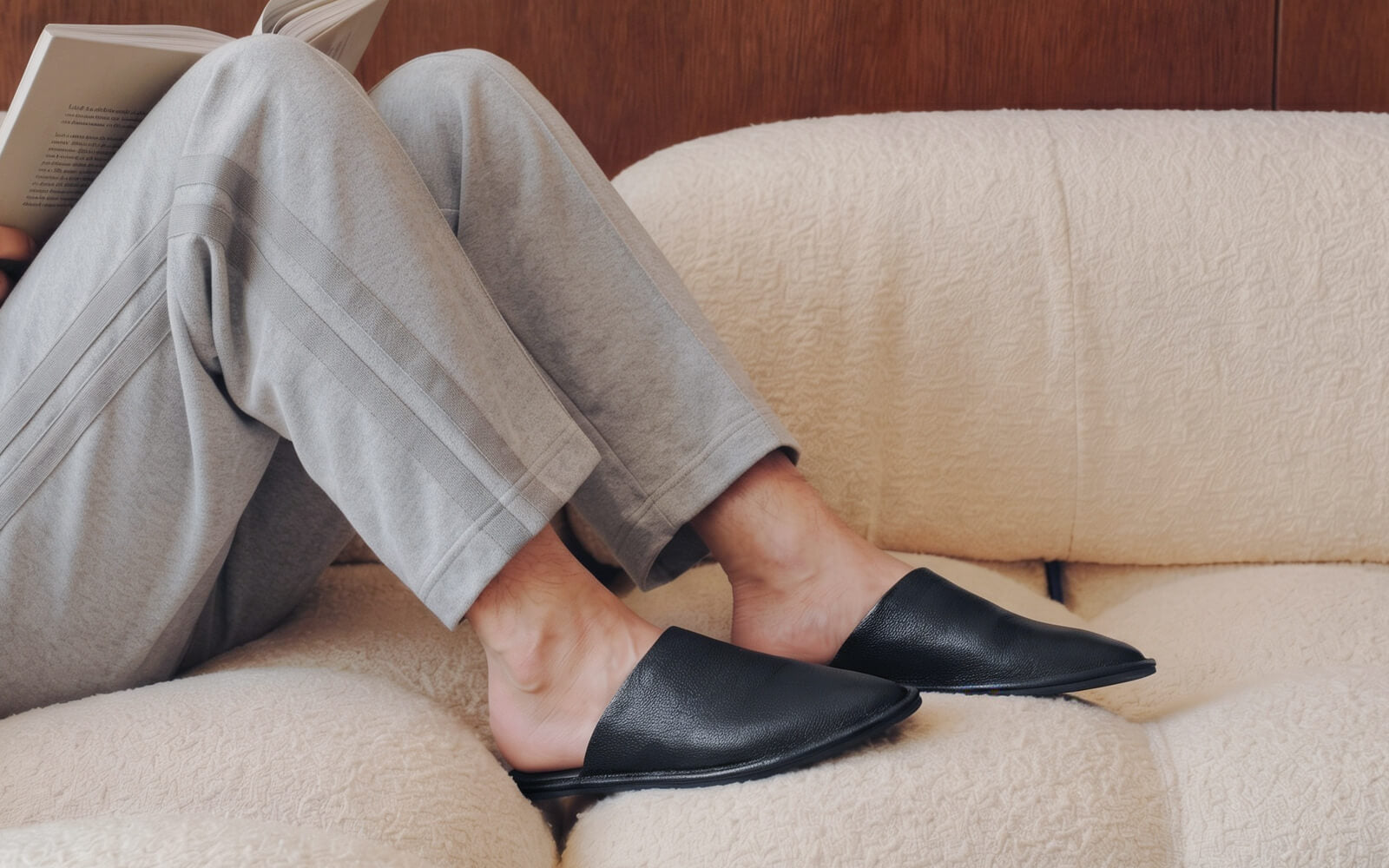 Lounge Mules For Men : Black