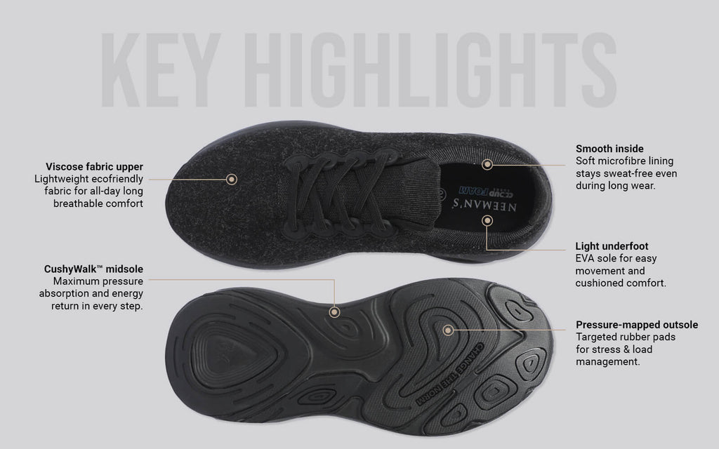 Lush Glider For Women : Black