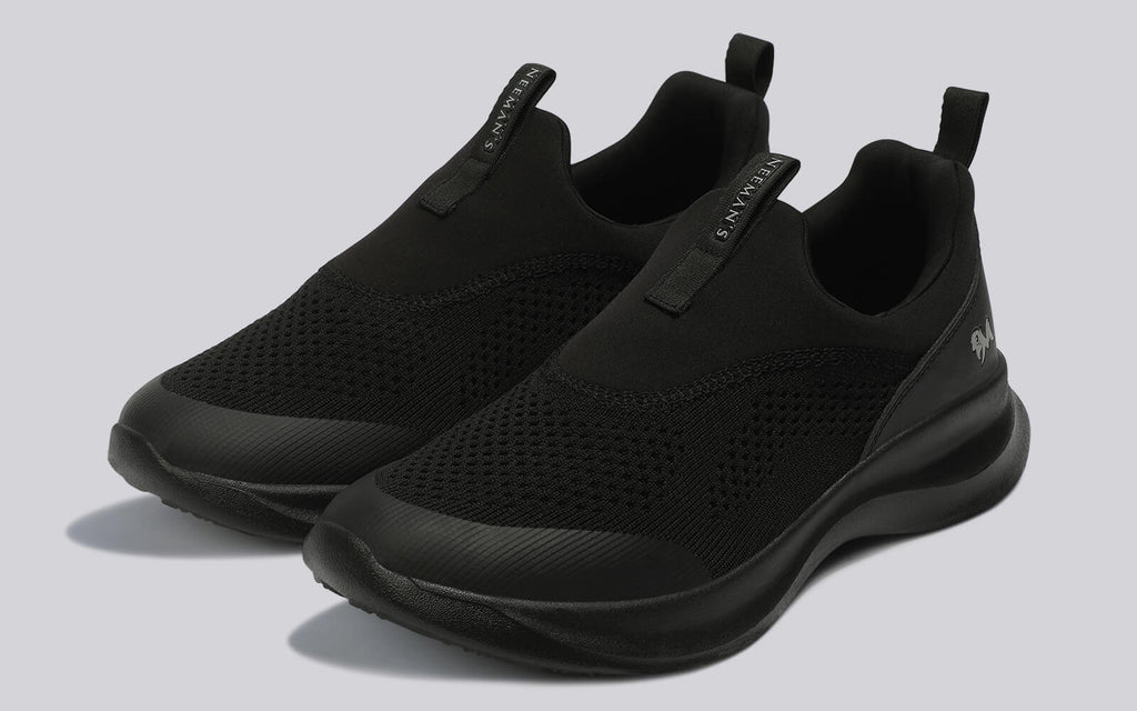 Mono Curve Slip Ons for Men : Black