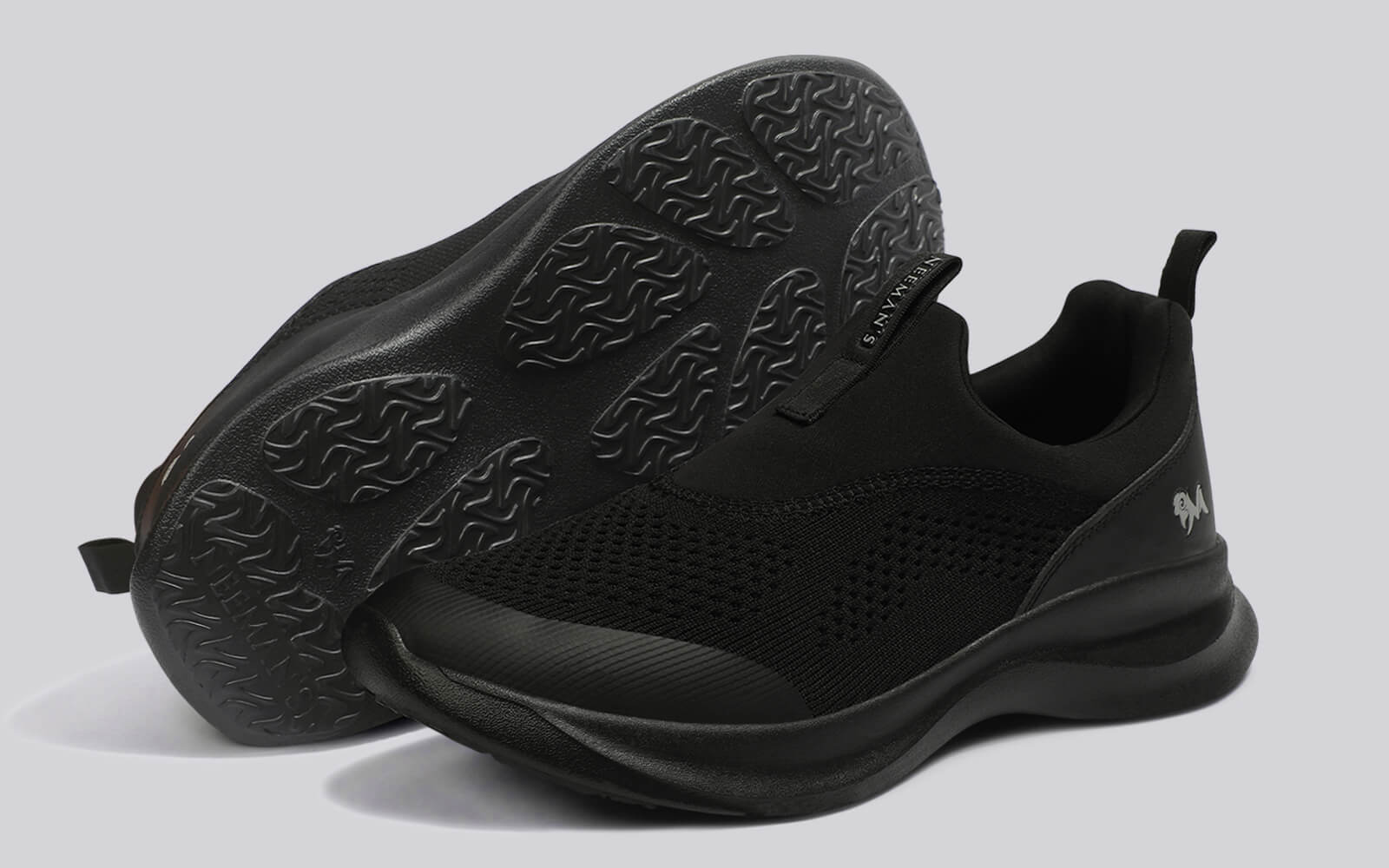 Mono Curve Slip Ons for Men : Black
