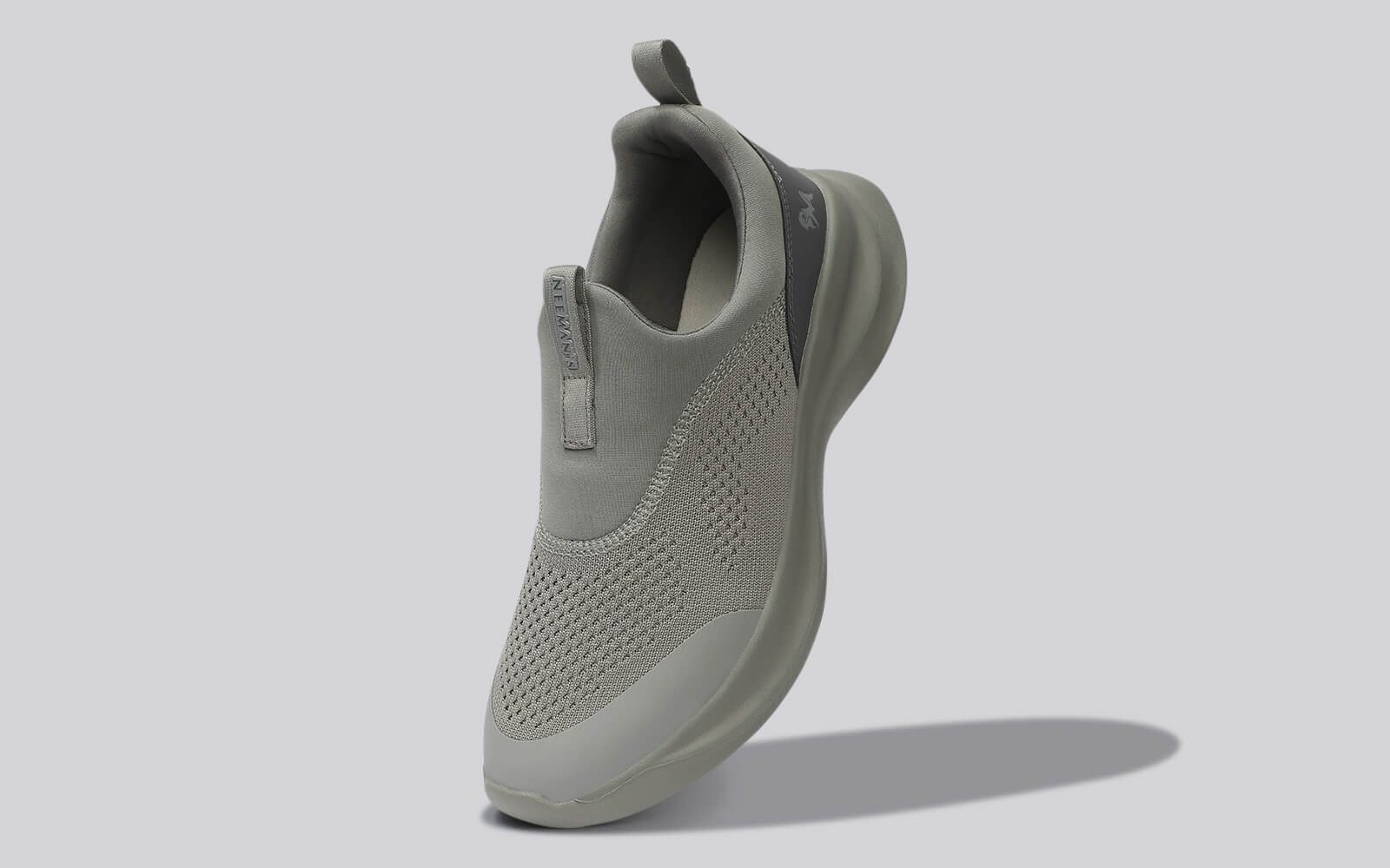 Mono Curve Slip Ons for Men : Grey