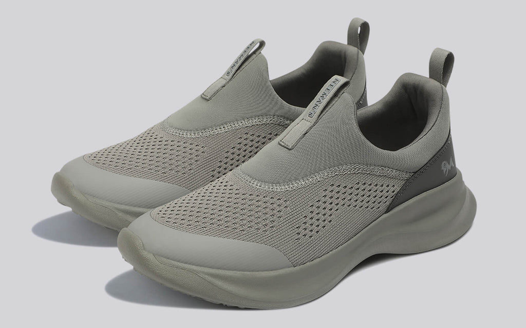 Mono Curve Slip Ons for Men : Grey