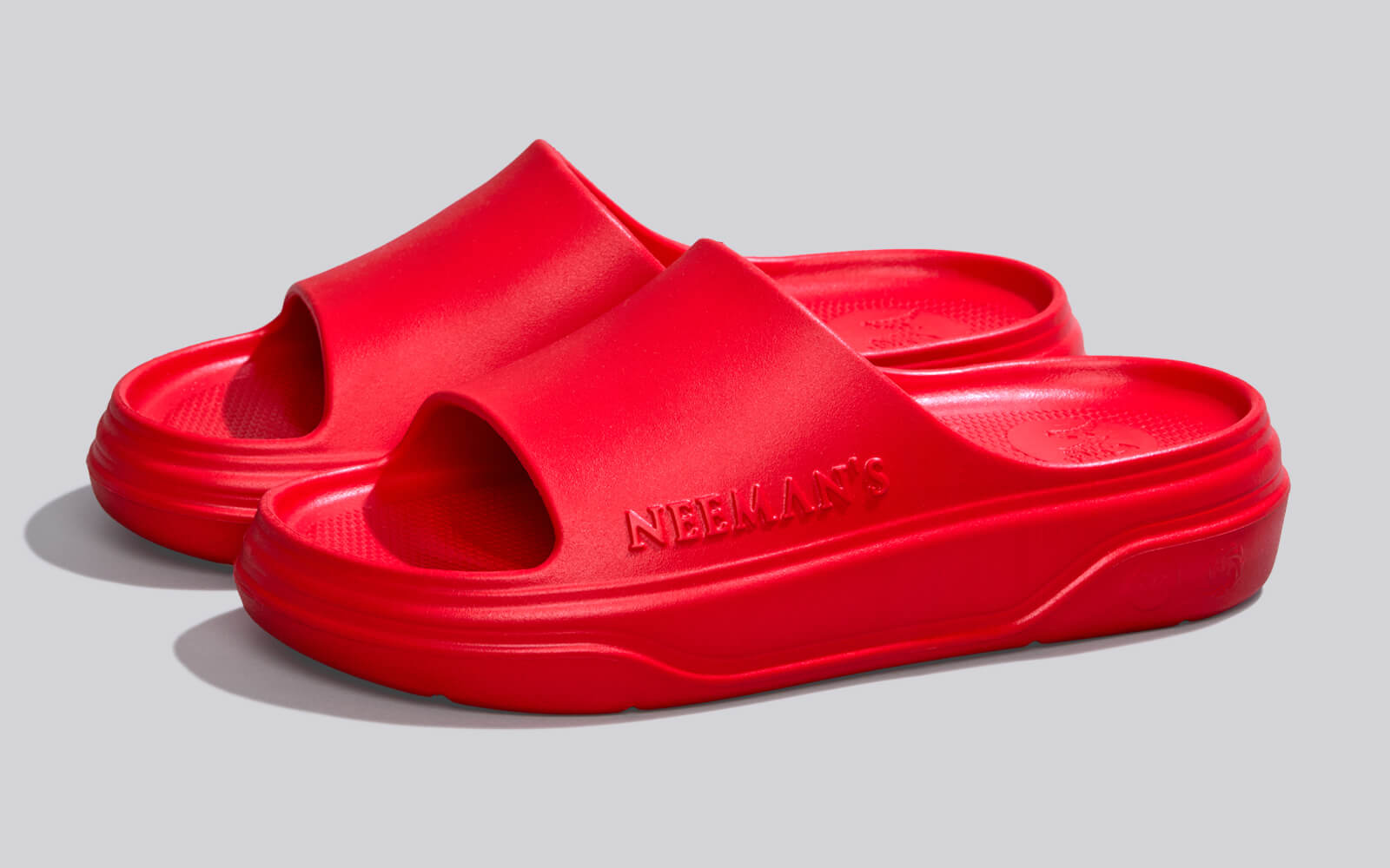 Cushers Slides For Men : Red