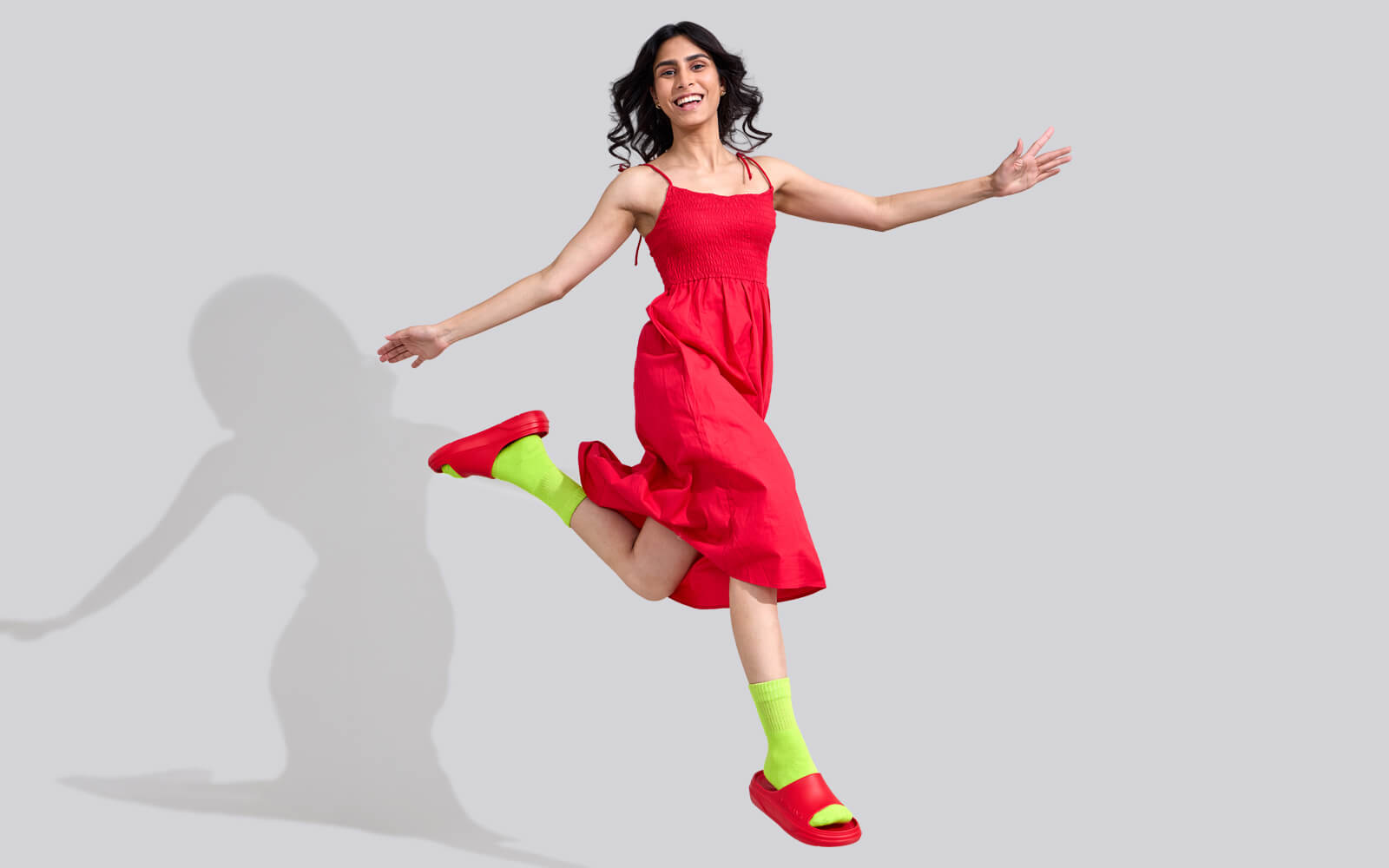 Cushers Slides For Women : Red