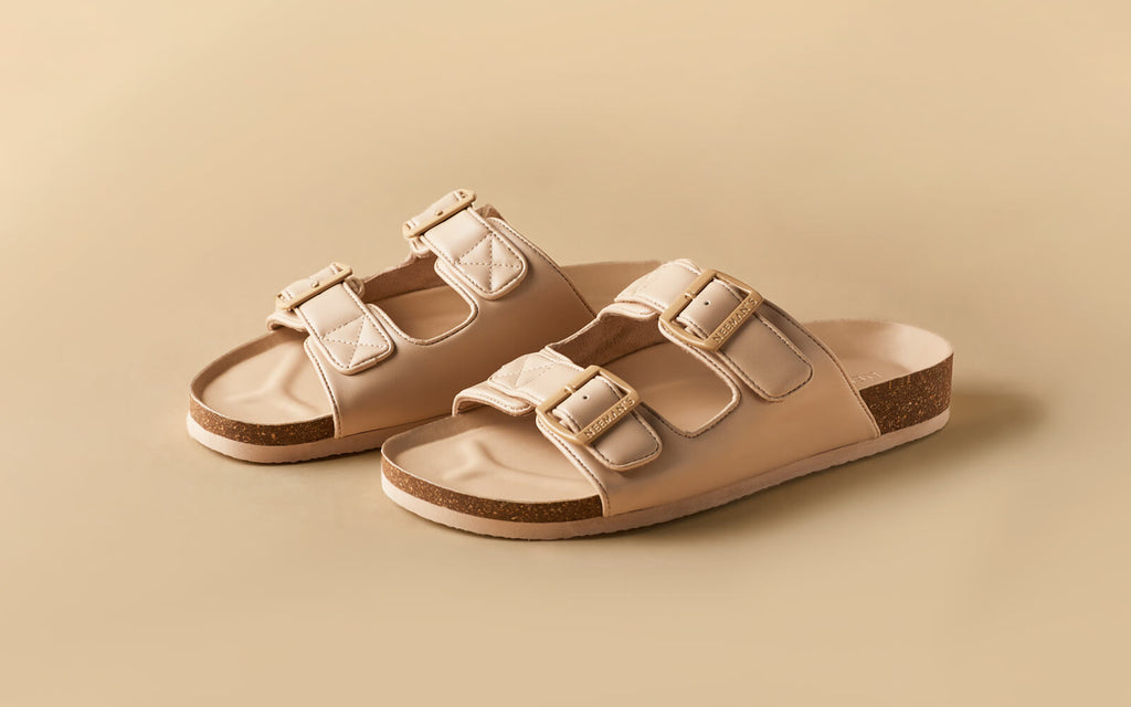 Cork Sandals : Rich Cream