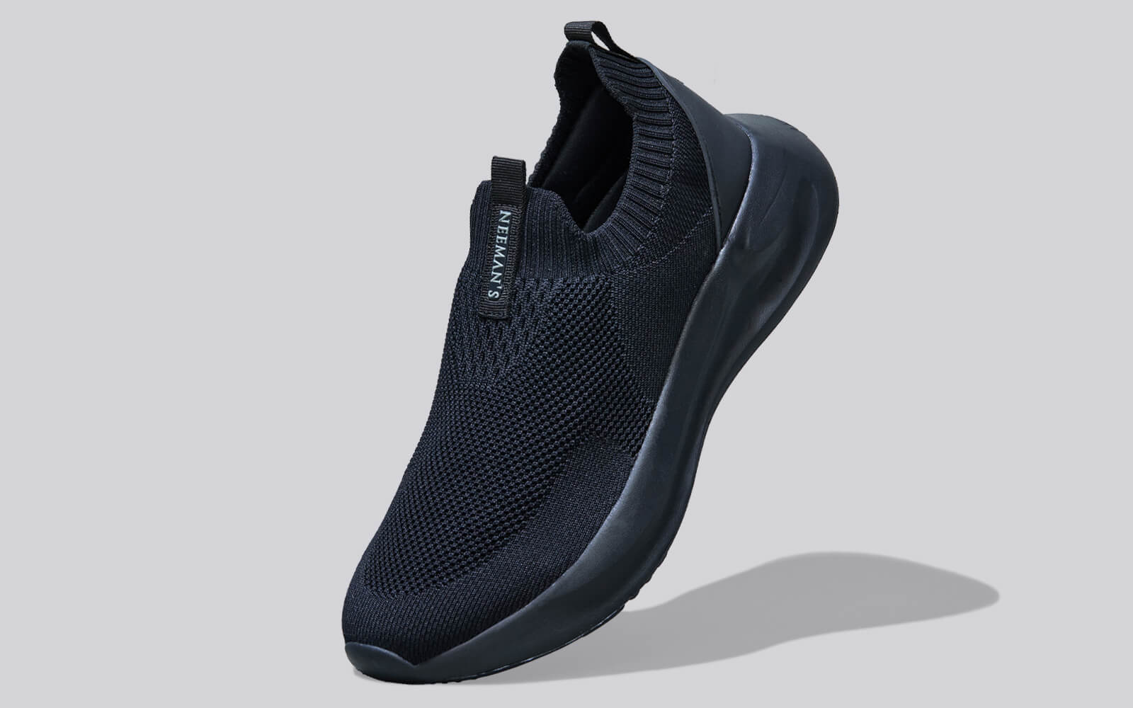 Flex Rib Slip Ons : Black