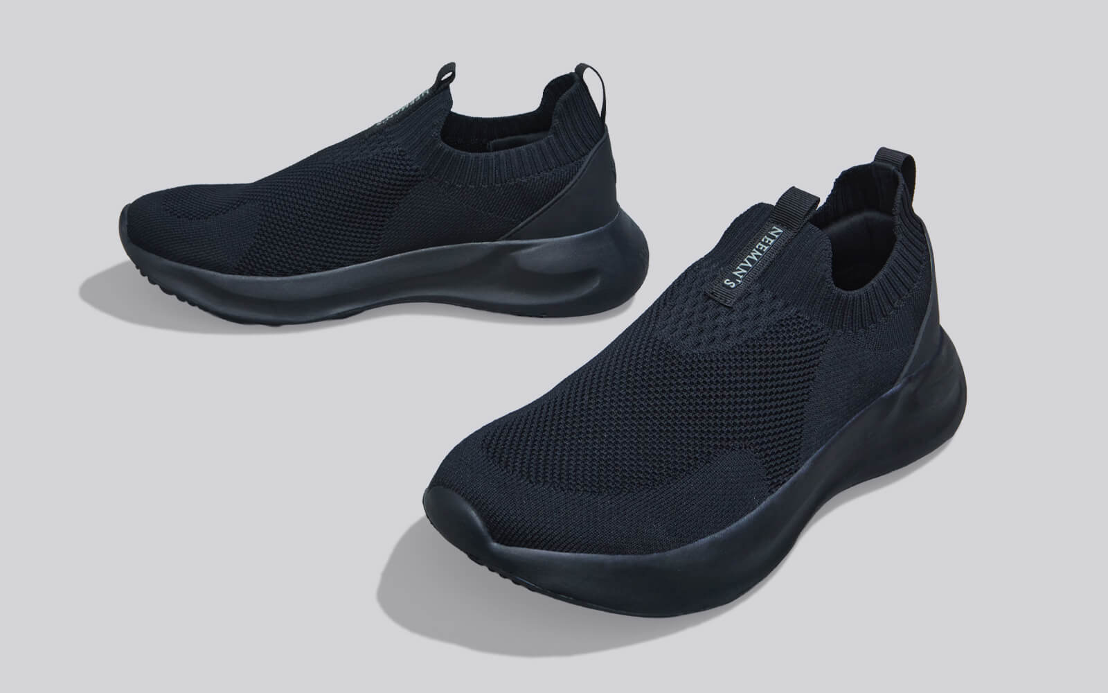 Flex Rib Slip Ons : Black