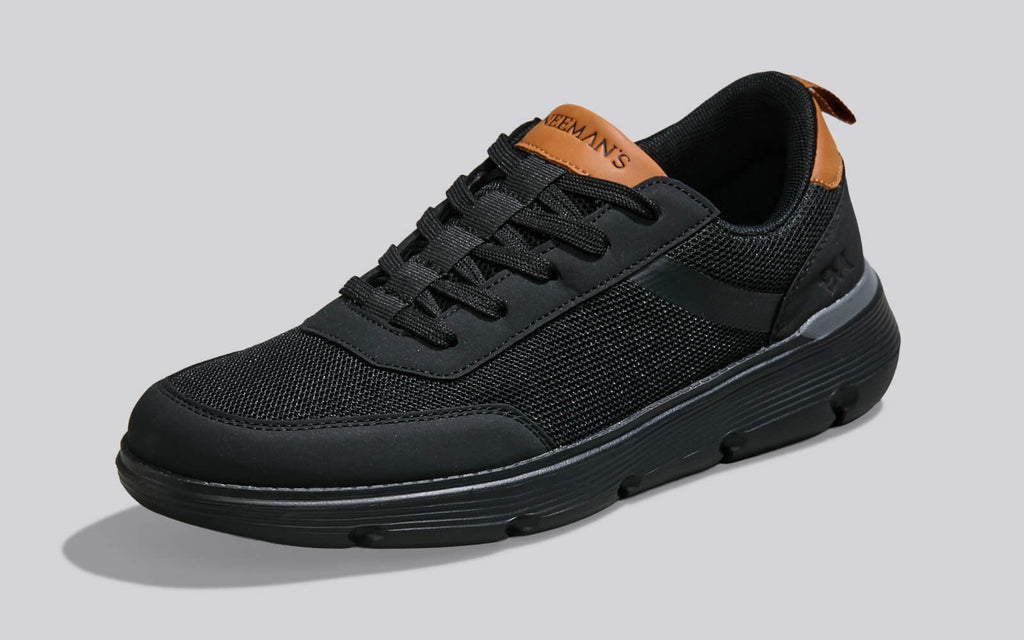 Melange Dress Sneakers : Black