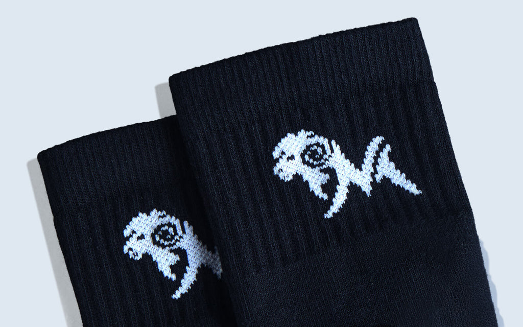 Quarter All Day Socks : Black (Pack of 1)
