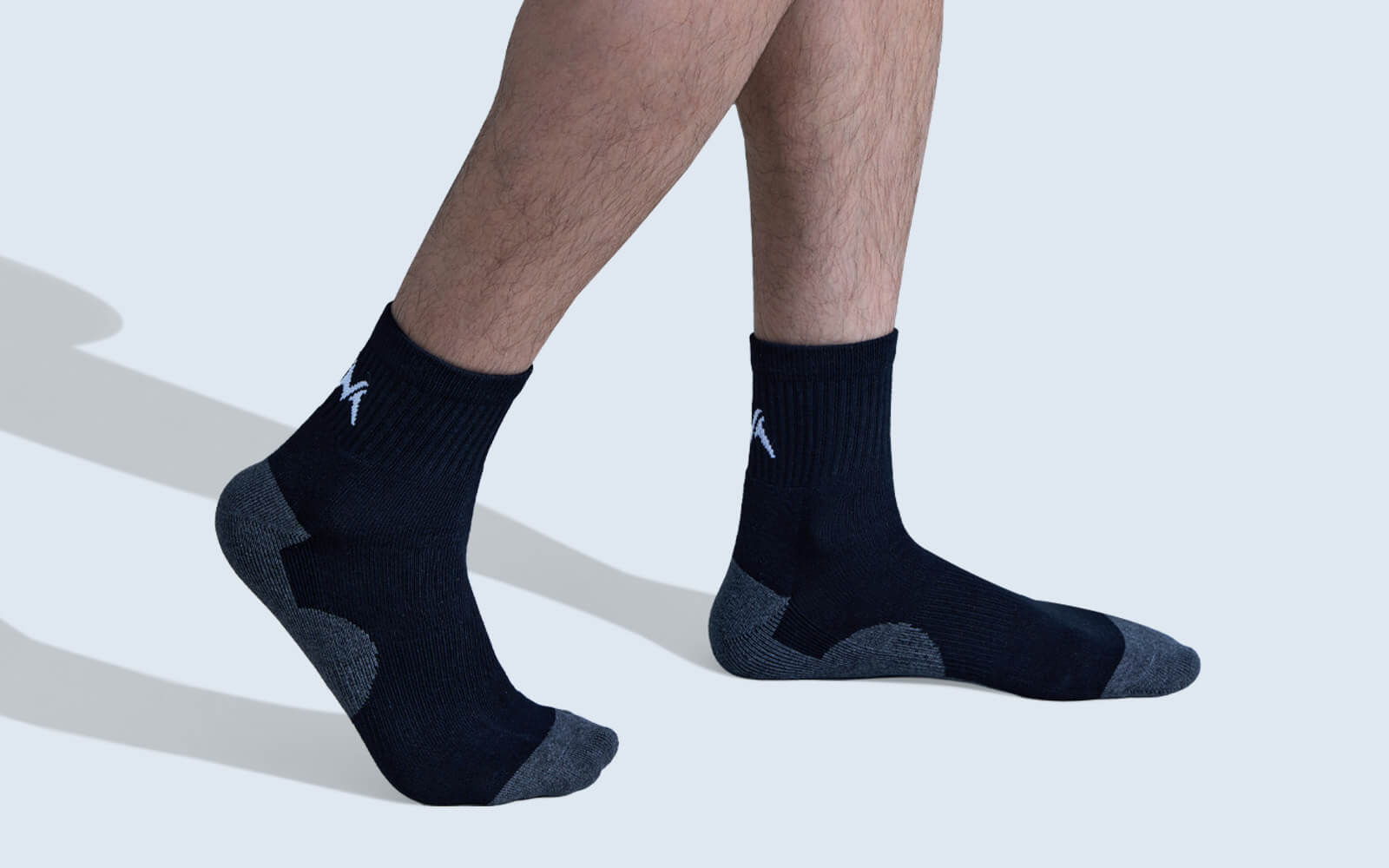 Quarter All Day Socks : Black (Pack of 1)
