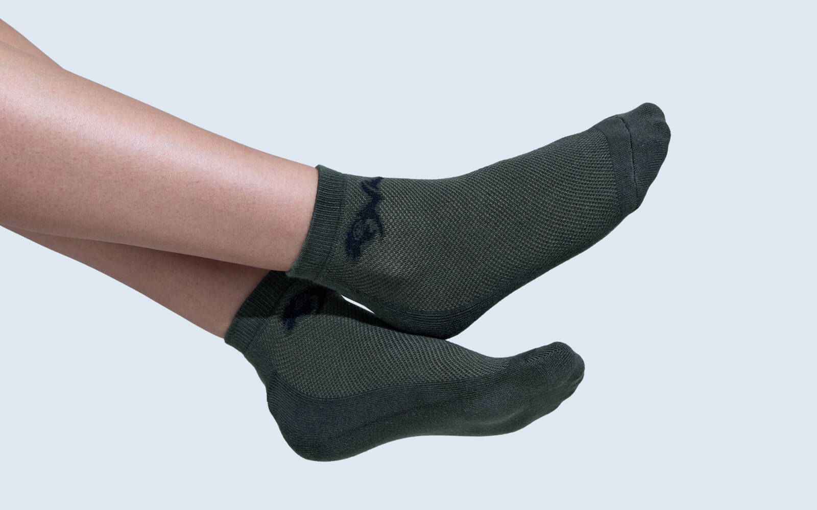 Low-Cut Ankle Socks : Black White Grey (Pack of 3)