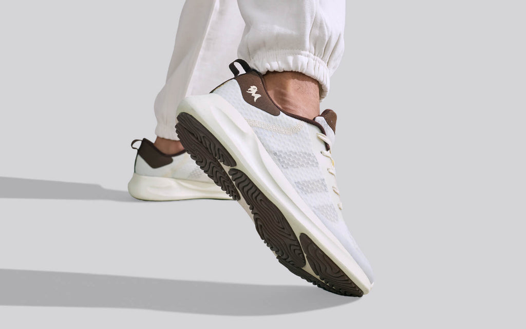 Swift Knit Sneakers For Men : Ivory Brown