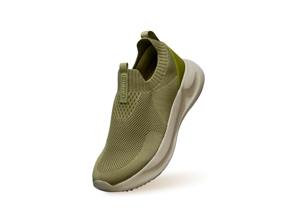 Flex Rib Slip Ons : Olive